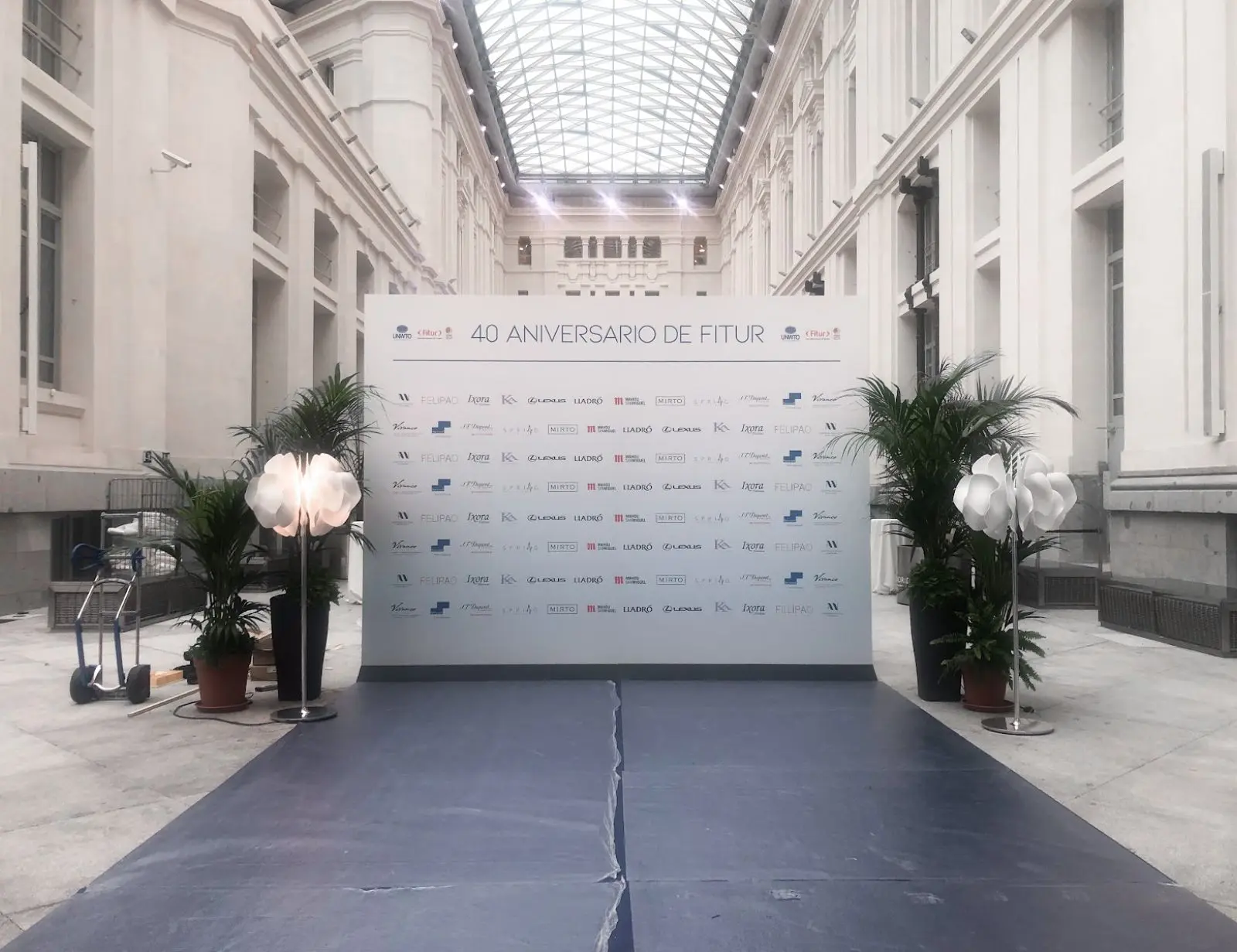 Escenario para 40 aniversario de FITUR en Madrid.